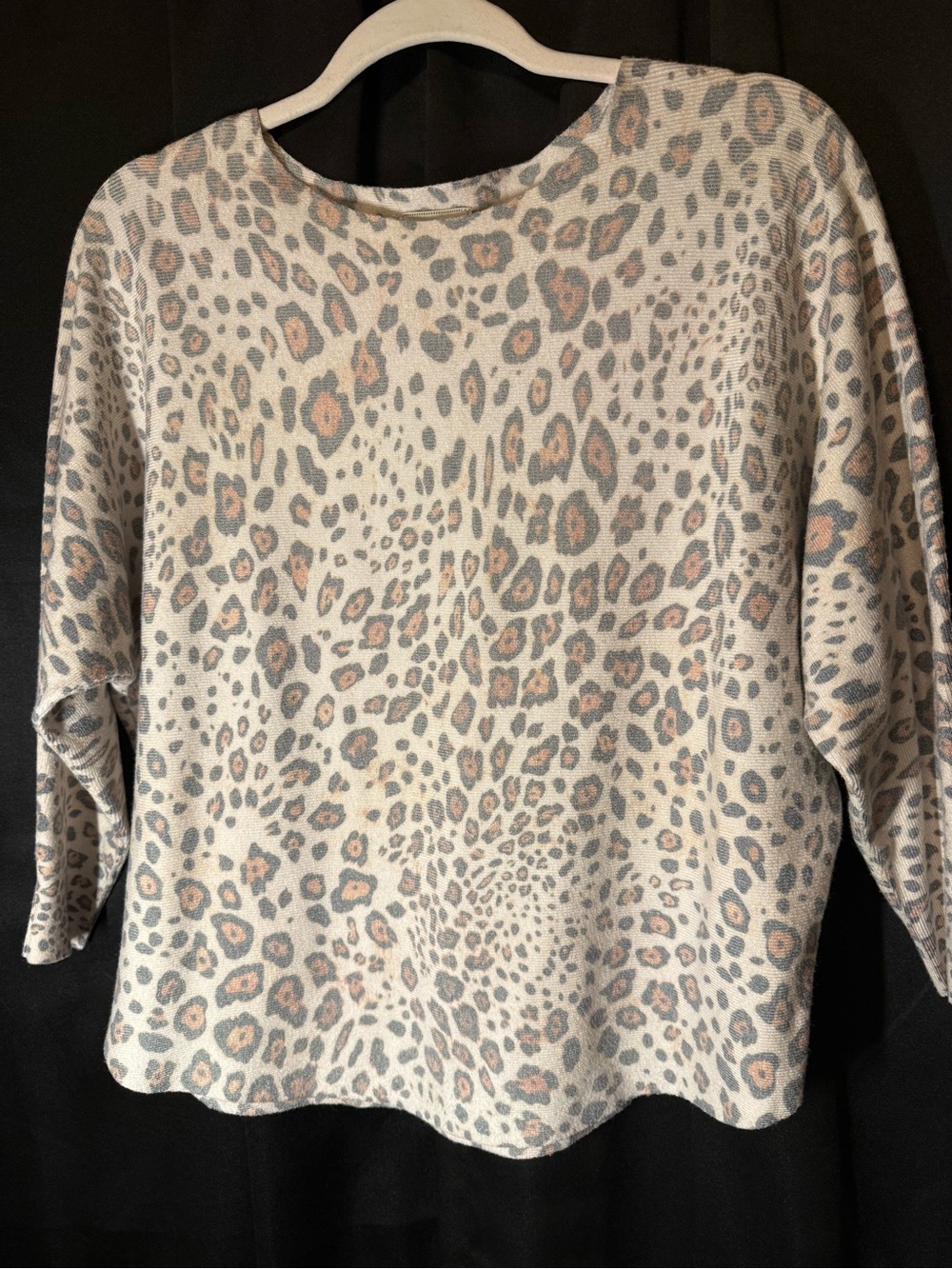 Leopard Print super soft sweater-Large